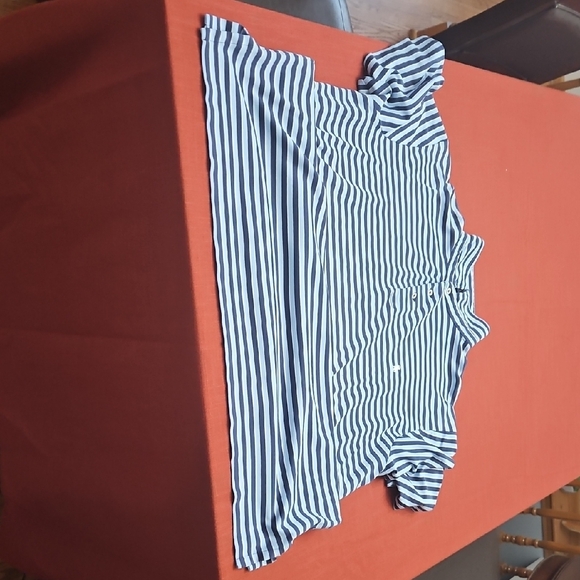Ralph Lauren Navy and White Striped Polo - Picture 6 of 11